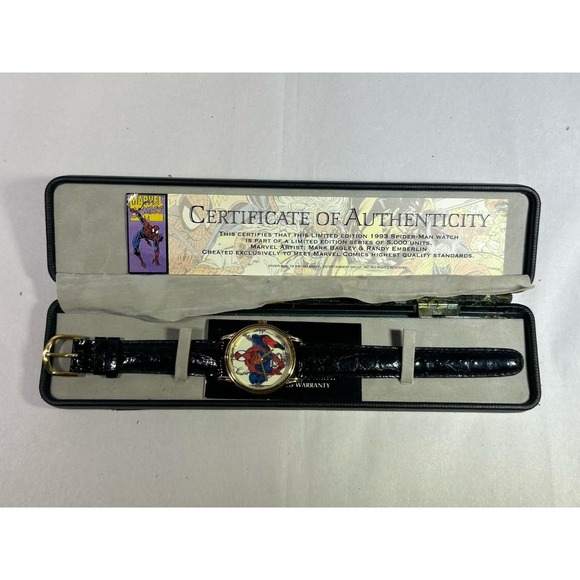 Fantasma Other - Rare Mens 1993 Marvel Spider-Man Watch Fantasma Limited Edition Numbered